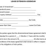 free lease extension addendum 4