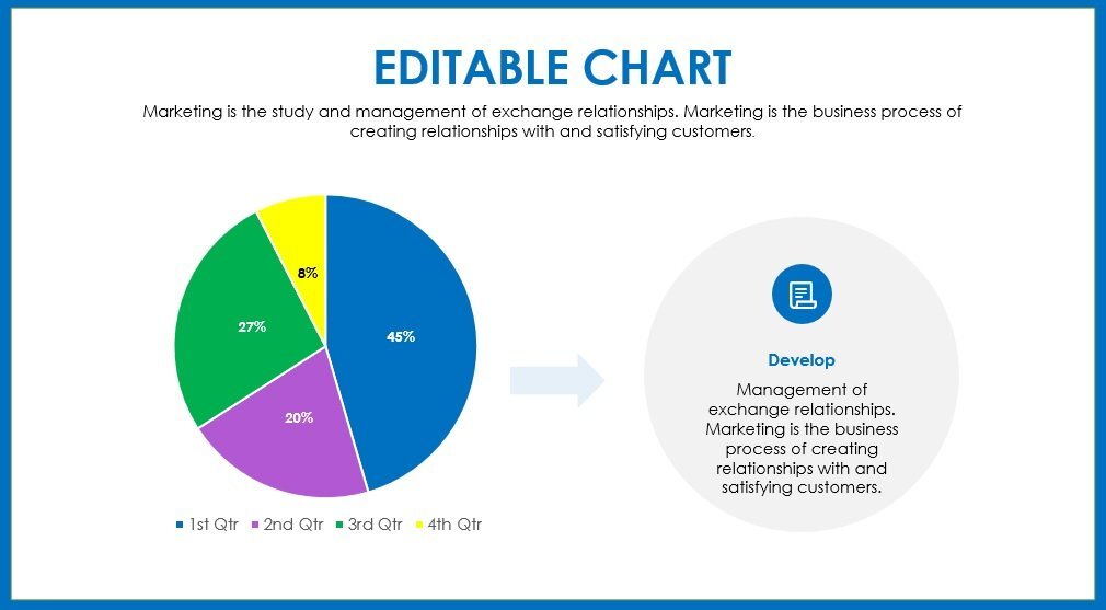 free pie chart template 6