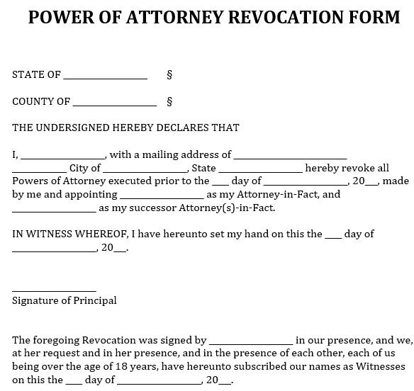 Free Printable Financial Power of Attorney Forms (Word / PDF)