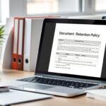 document retention policy template