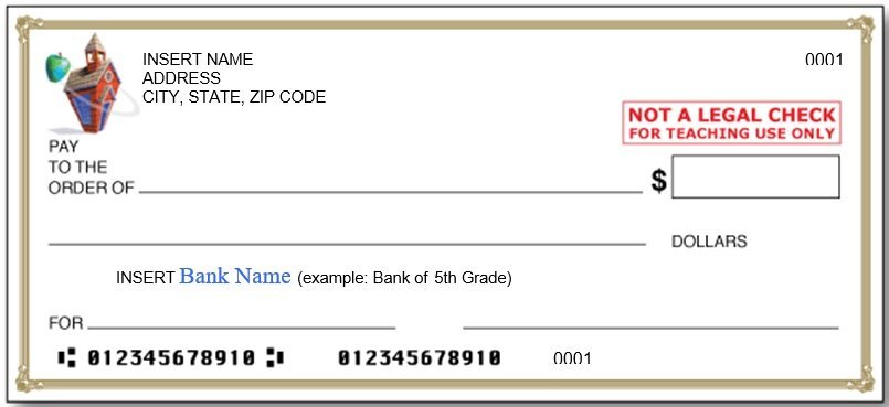 blank bank cheque template