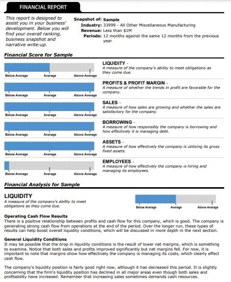 company performance review sample