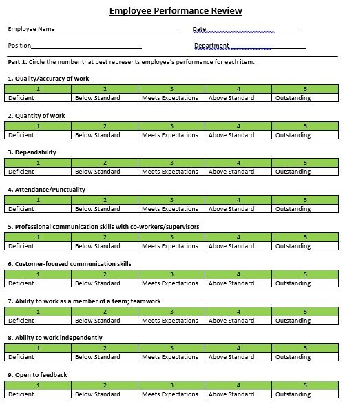 employee performance review 4