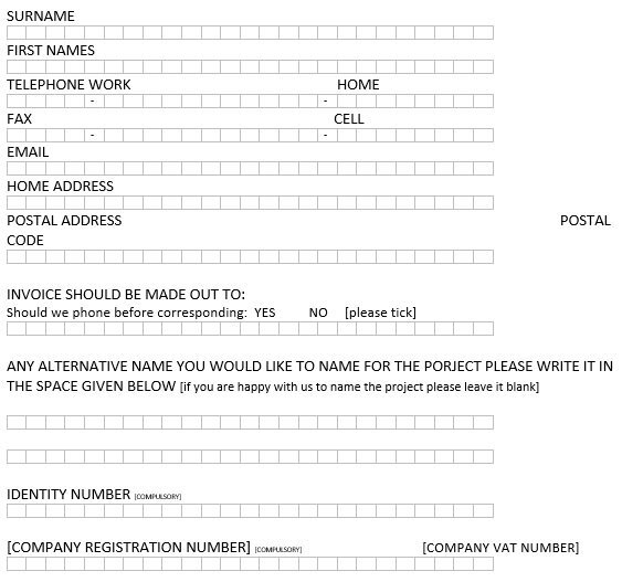 client information form