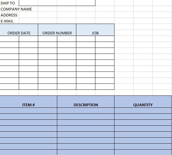 fillable packing slip template