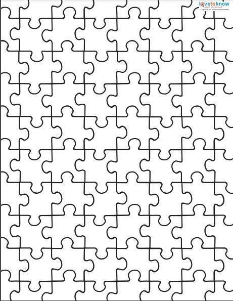 jigsaw puzzle template