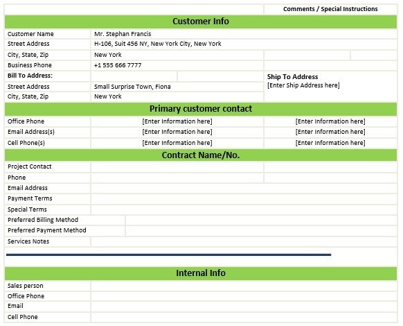 printable client information sheet