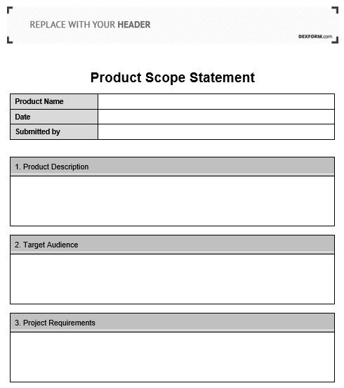 project management statement of work template