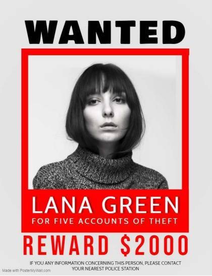 wanted poster template for theft