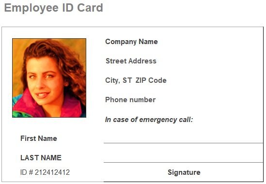 business id card template