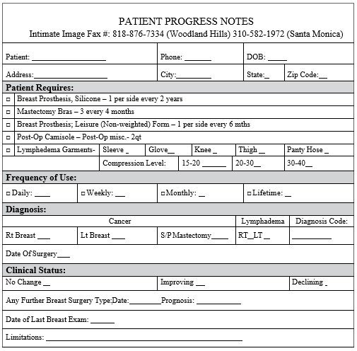 free printable progress notes template