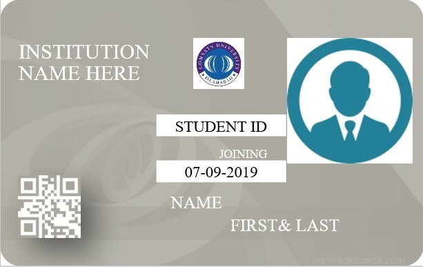 free student id card template 3