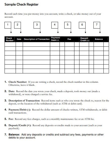 sample checkbook register template