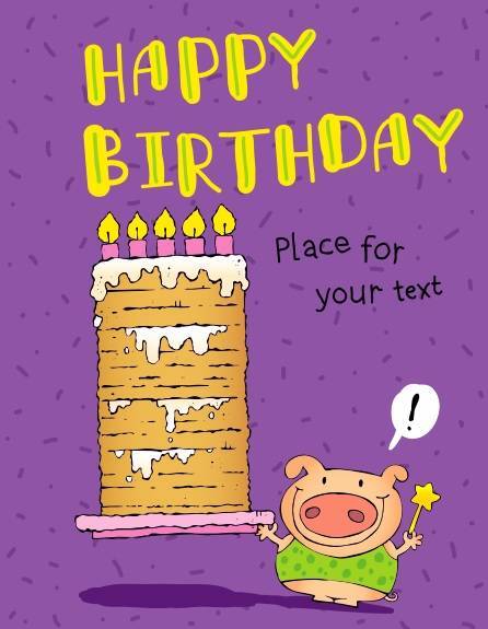free birthday card template 5