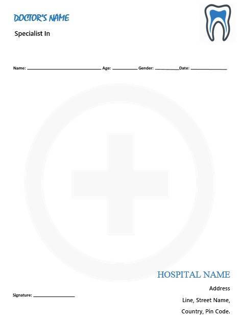 free prescription pad template