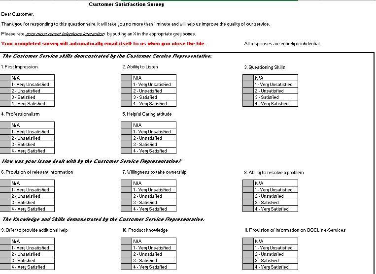 free survey template 4