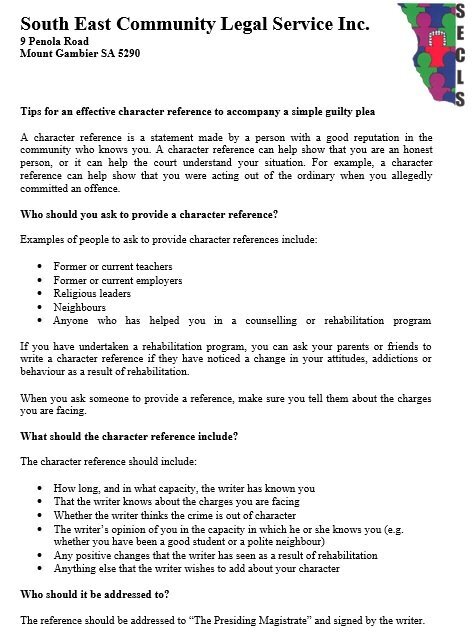 printable character reference letter 1