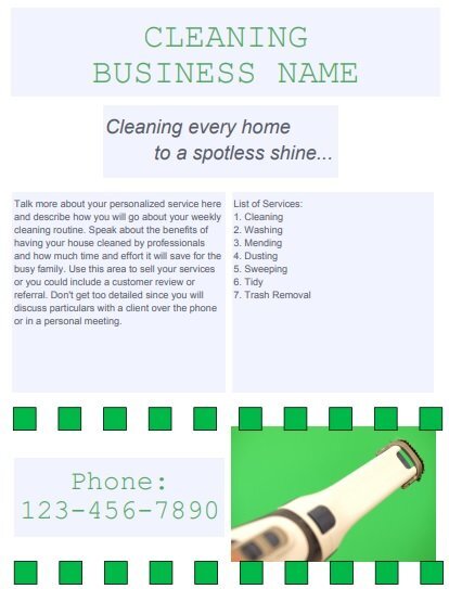 business cleaning flyers
