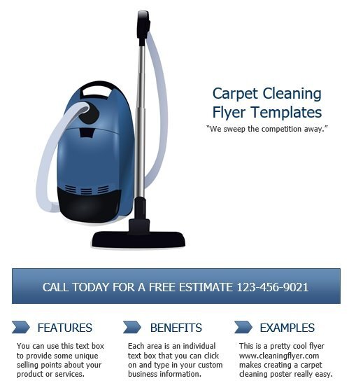carpet cleaning flyer template