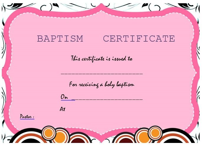 free baptism certificate template 14