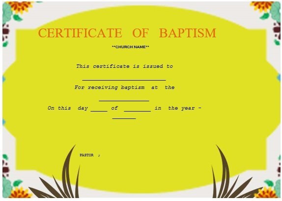 free baptism certificate template 16