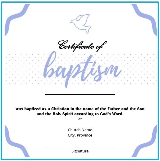 free baptism certificate template 17