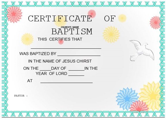 free baptism certificate template 19