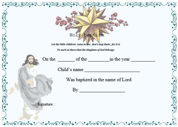 free baptism certificate template 20