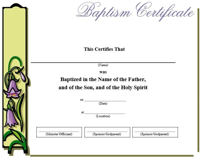 free baptism certificate template 8