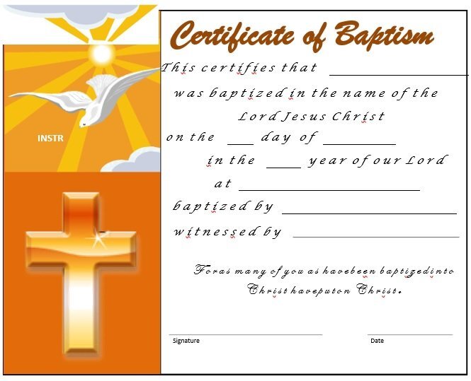 free baptism certificate template 9