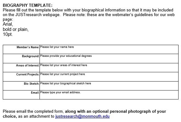 free biography template 2