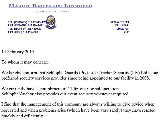 free business reference letter 4