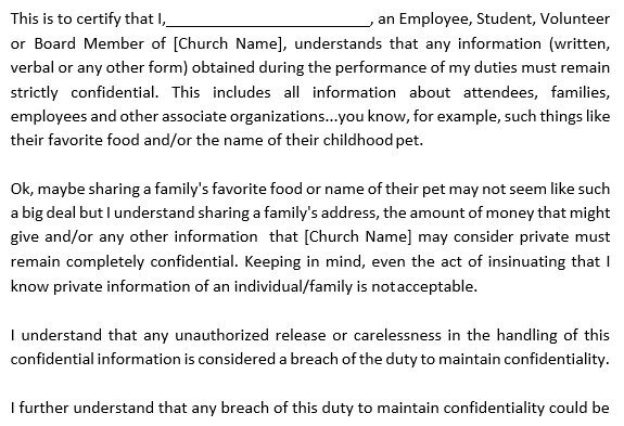 free confidentiality agreement template 2