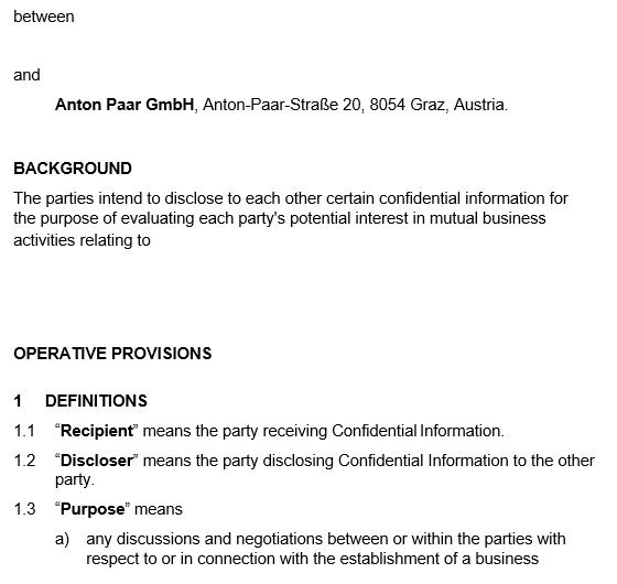 free confidentiality agreement template 8