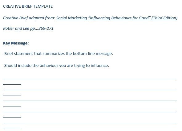 free creative brief template 9