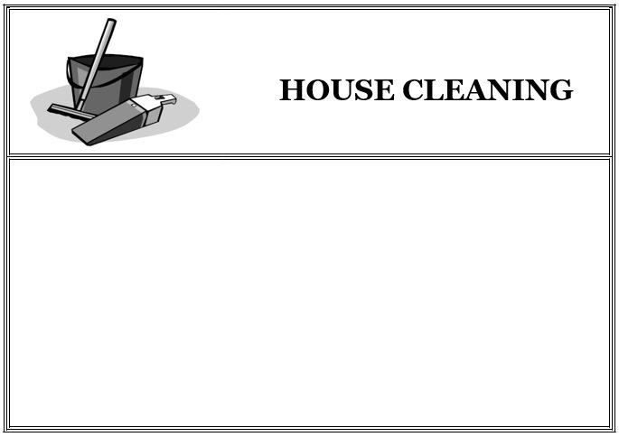 free house cleaning flyers 2