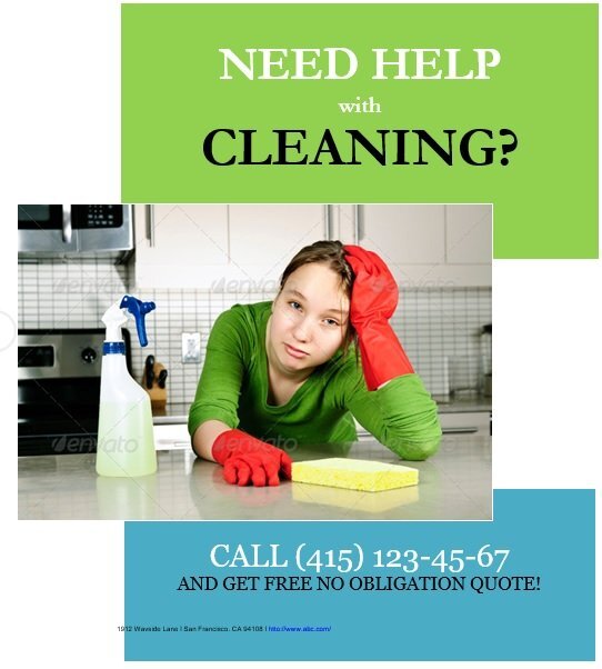 free house cleaning flyers 3