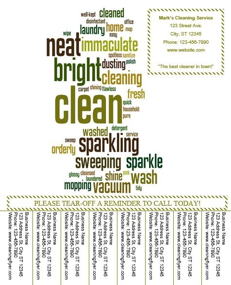 free house cleaning flyers 8