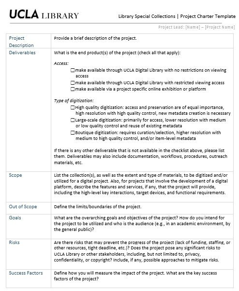 free project charter template 5