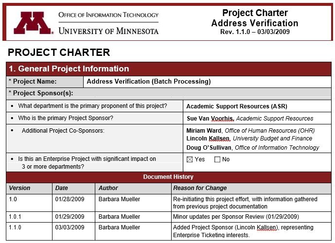free project charter template 6