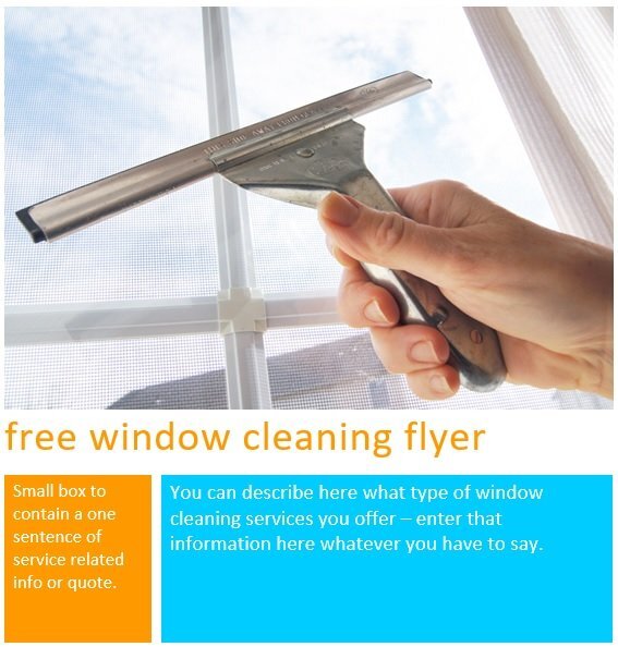 free window cleaning flyer