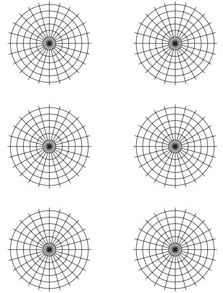 polar graph paper template