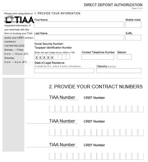 printable direct deposit authorization form 17