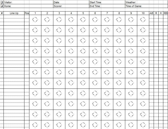 baseball stat tracker excel