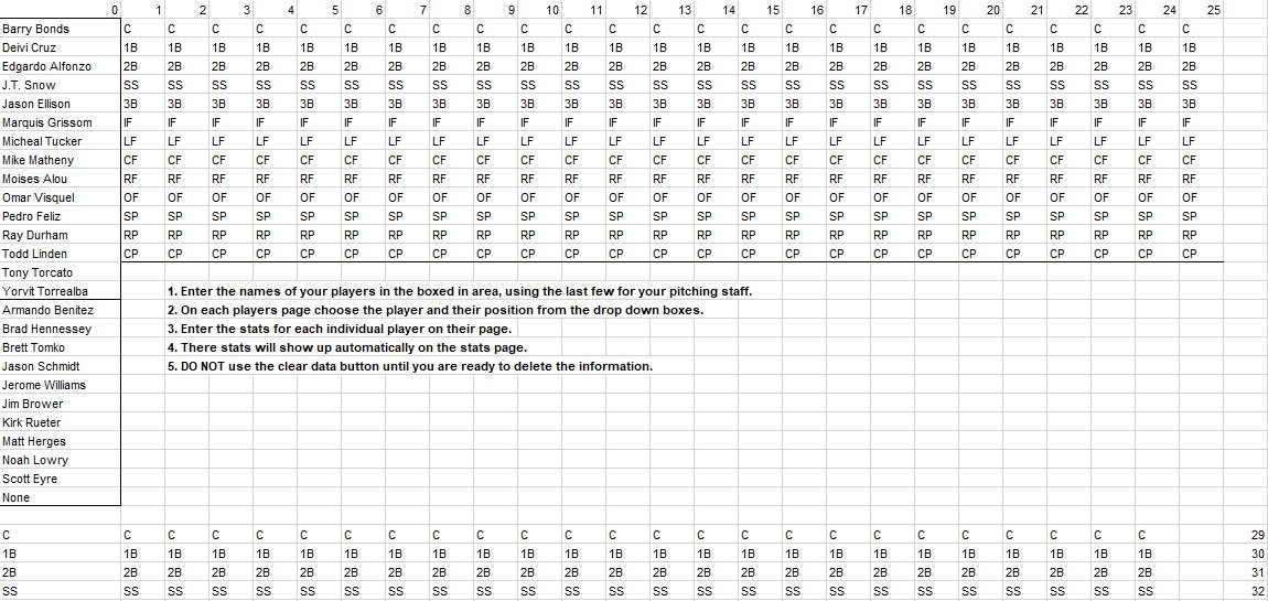 baseball statistic spreadsheet