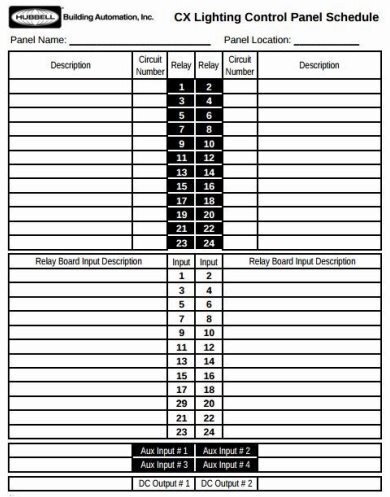 circuit breaker panel label template