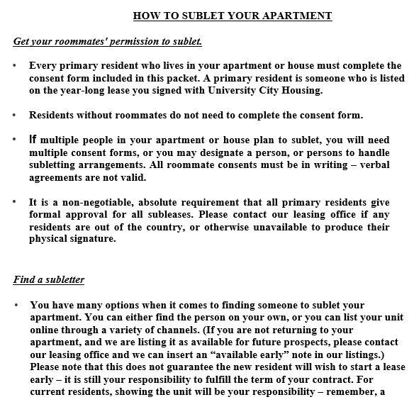 free sublease agreement template 3