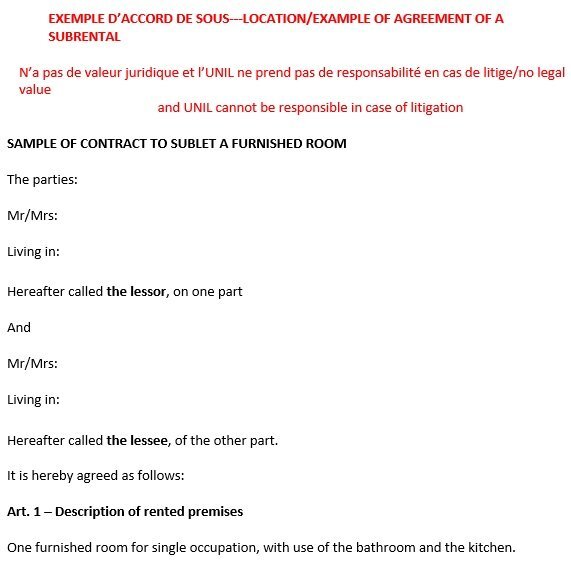 free sublease agreement template 7