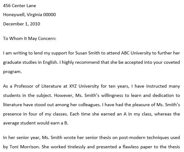 printable high school recommendation letter 11