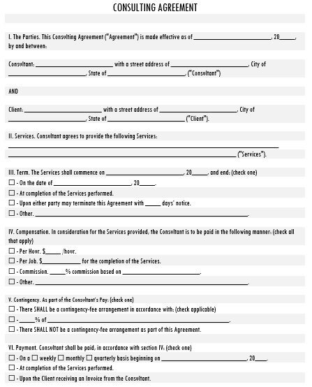 printable personal service contract template 2